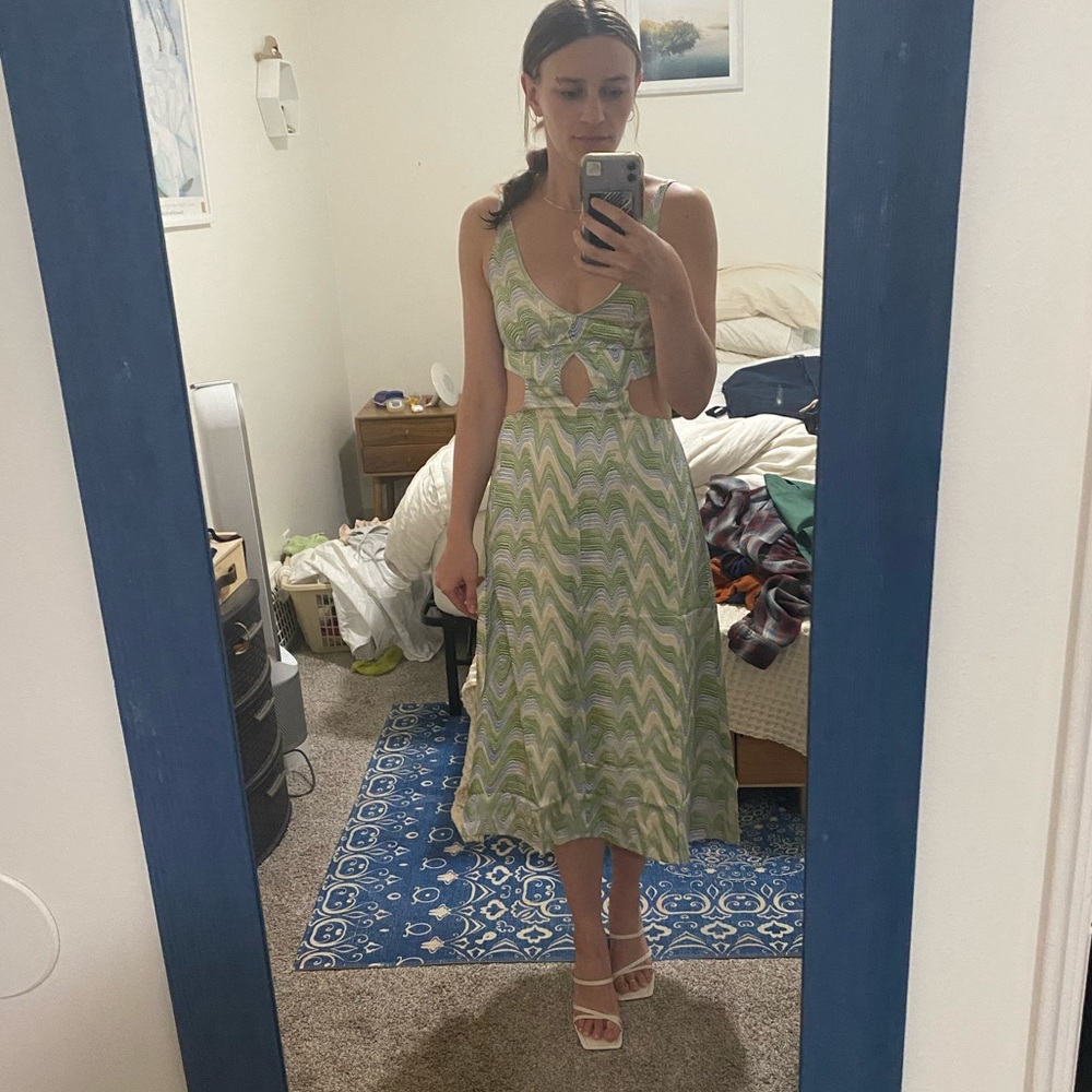 NWT For Love and Lemons Cutout Midi Dress -S